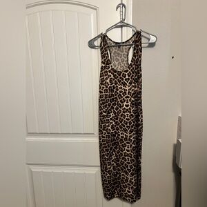 Fashion Nova cheetah print body con dress